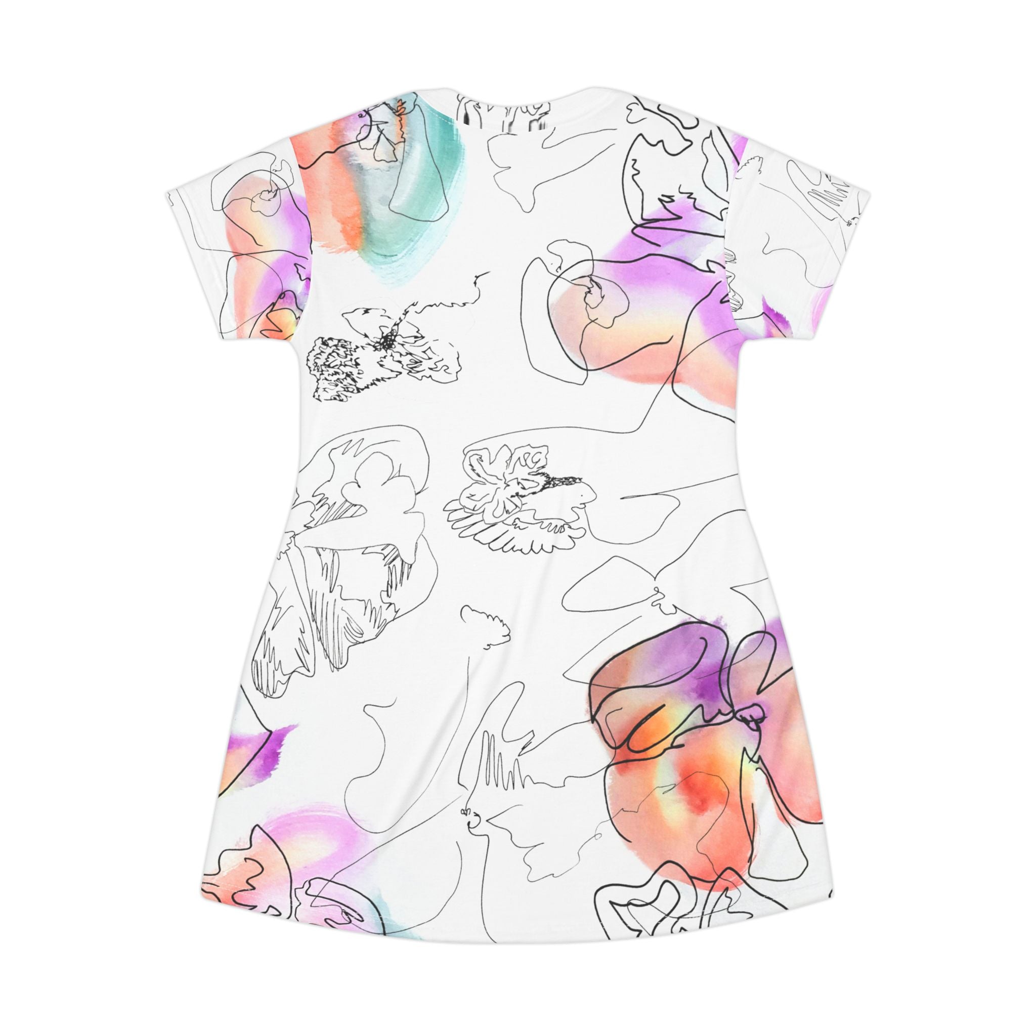 Daydream T-Shirt Dress (AOP)-2