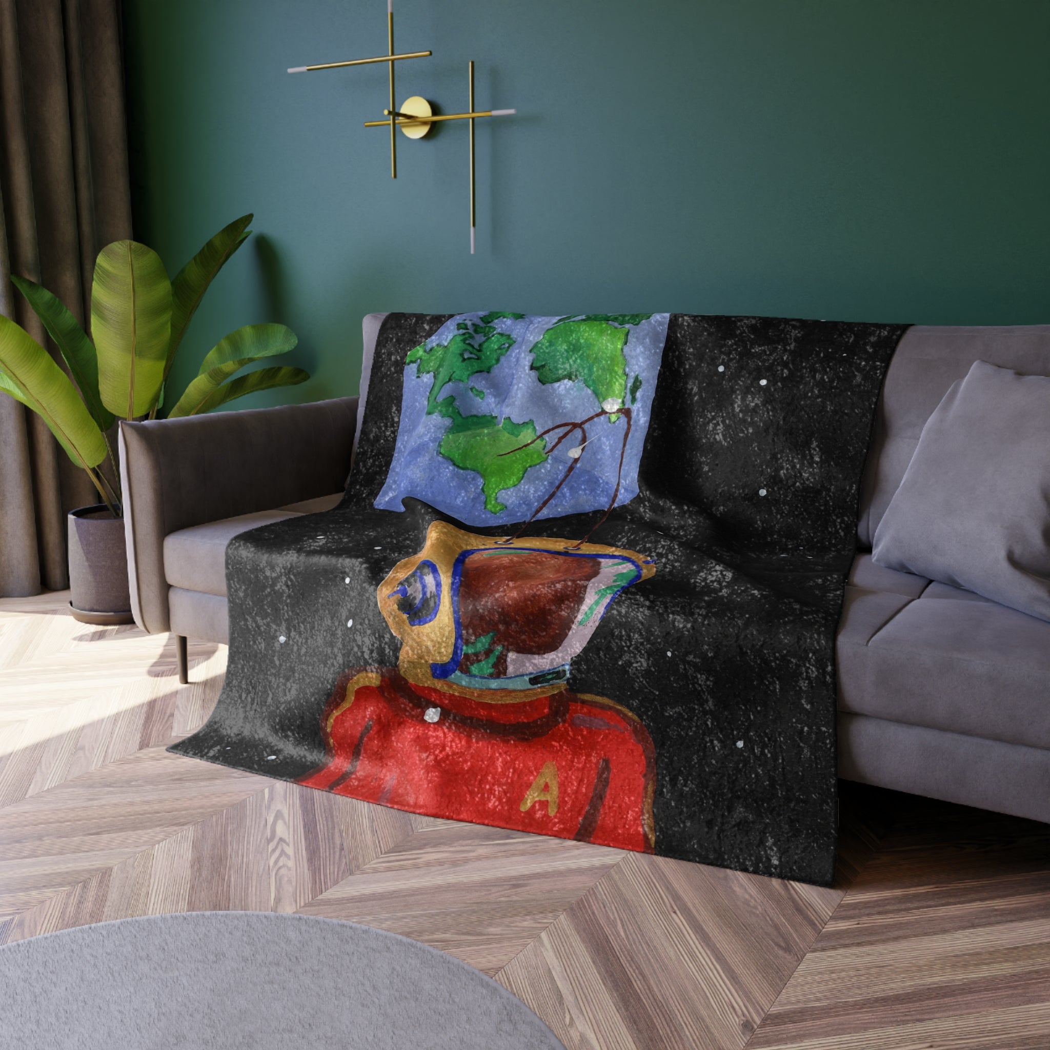 Space Ant Crushed Velvet Blanket-4