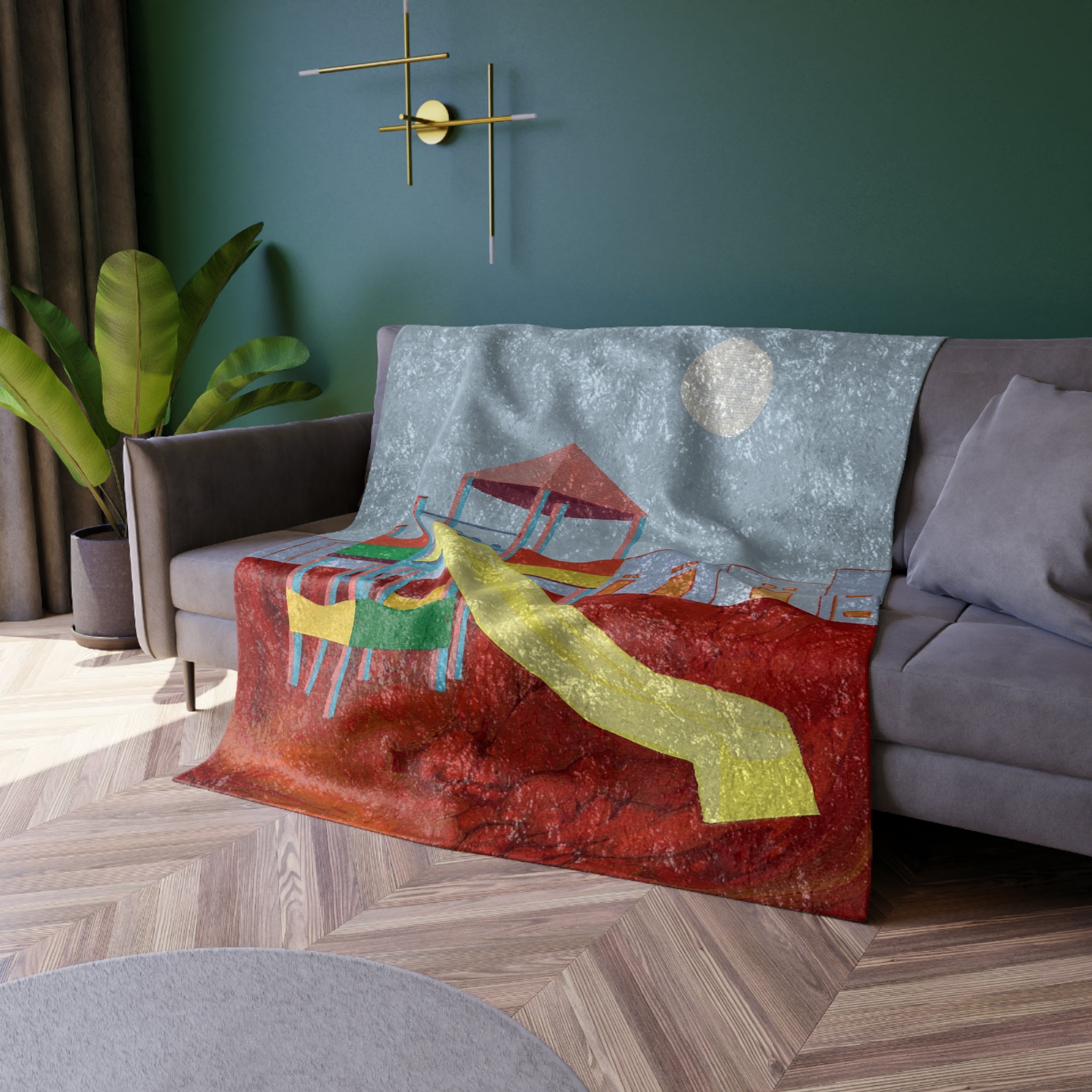 The Playground Crushed Velvet Blanket