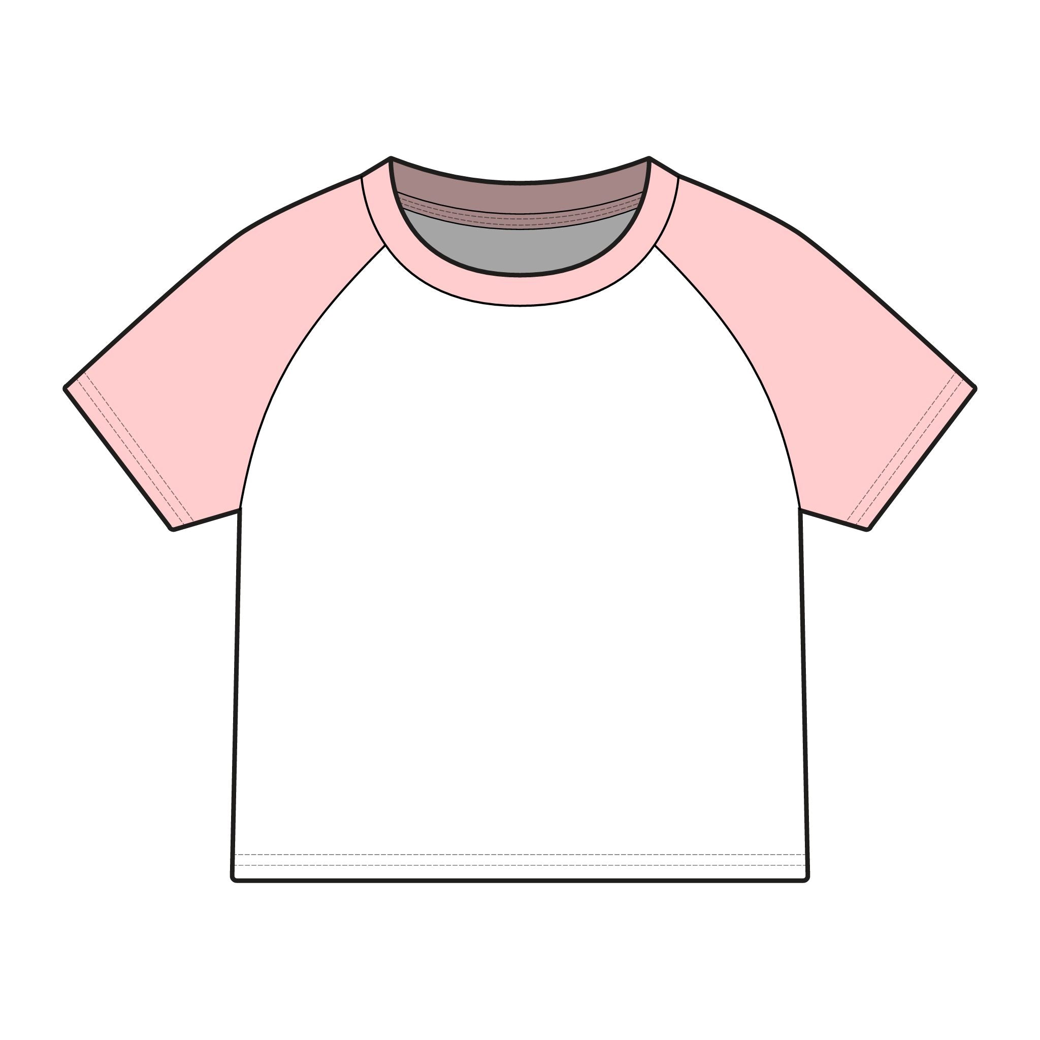 Child Star Women's Micro Rib Raglan Baby Tee-6