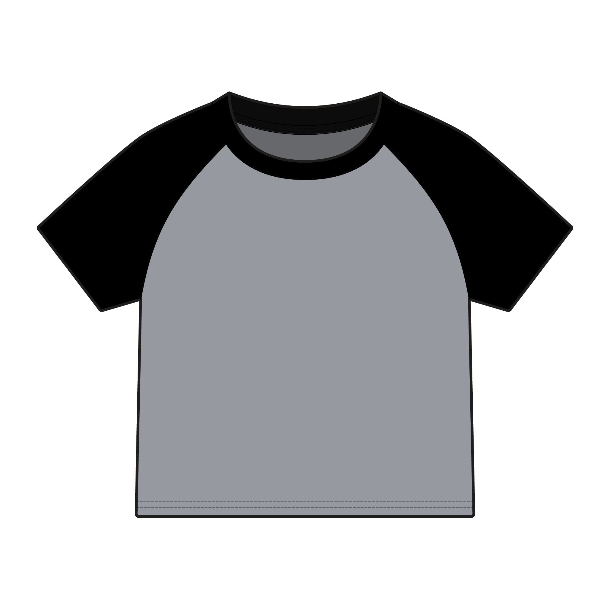 Child Star Women's Micro Rib Raglan Baby Tee-9