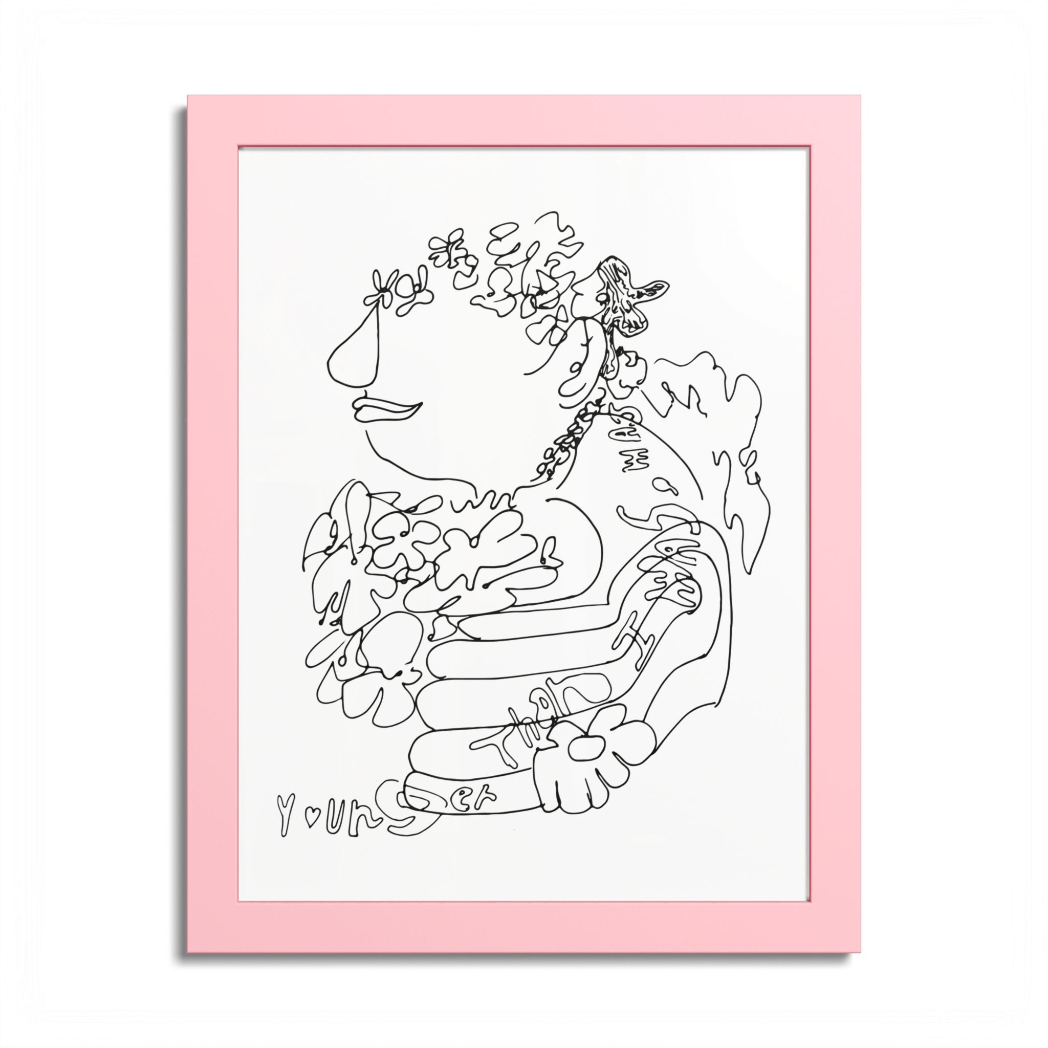 Oh to Be Young Again Colorable Framed Print-1