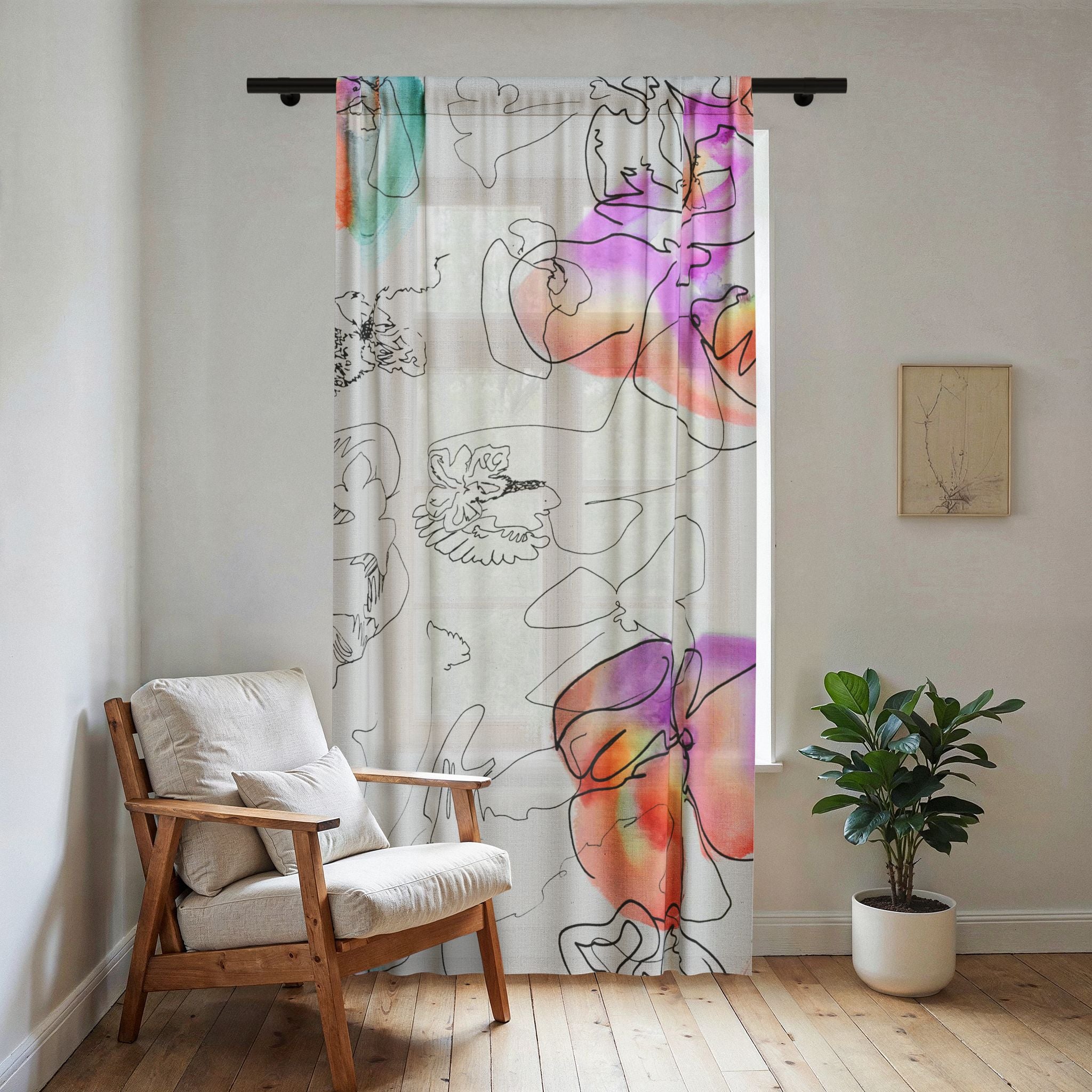 Flutter Sheer Window Curtain