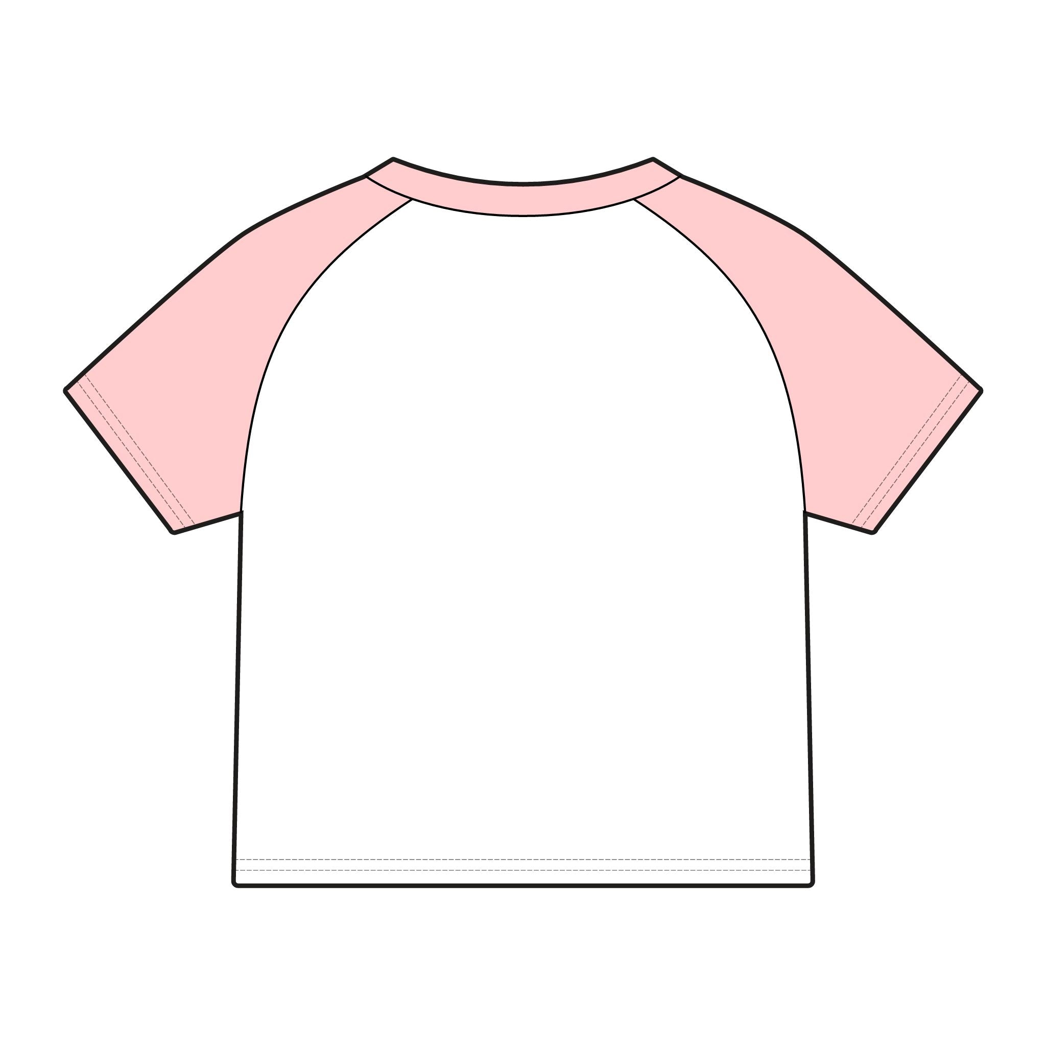 Child Star Women's Micro Rib Raglan Baby Tee-4