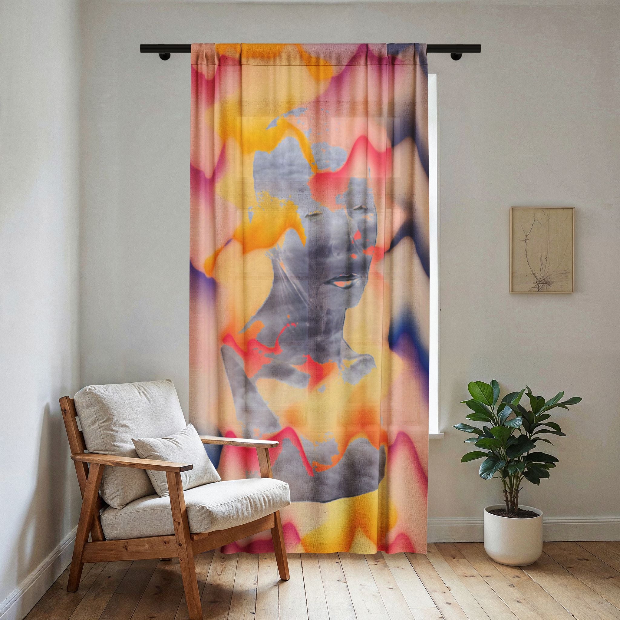 In The Haze Sheer Window Curtain