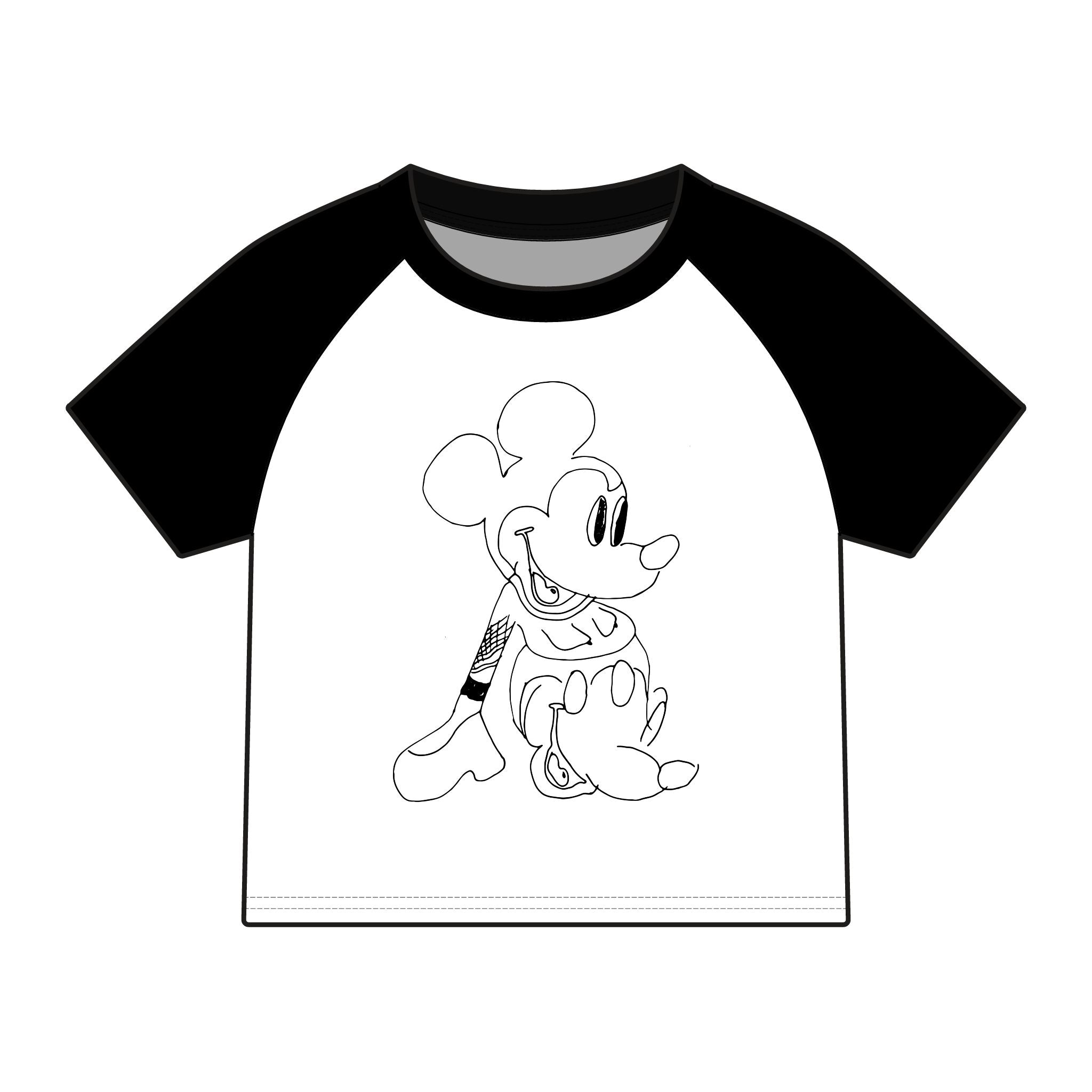 Child Star Women's Micro Rib Raglan Baby Tee-3