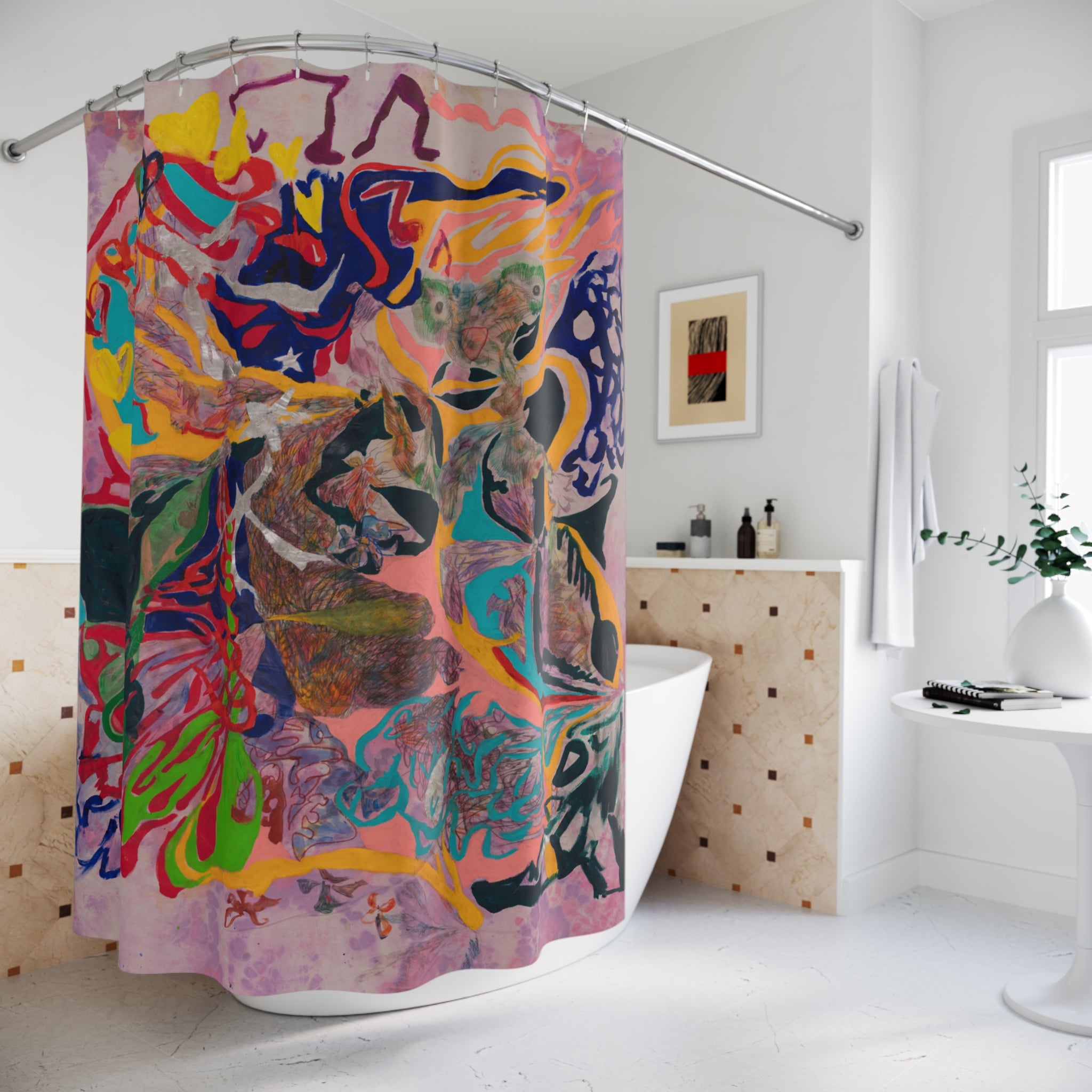 Mantis Mania Shower Curtain