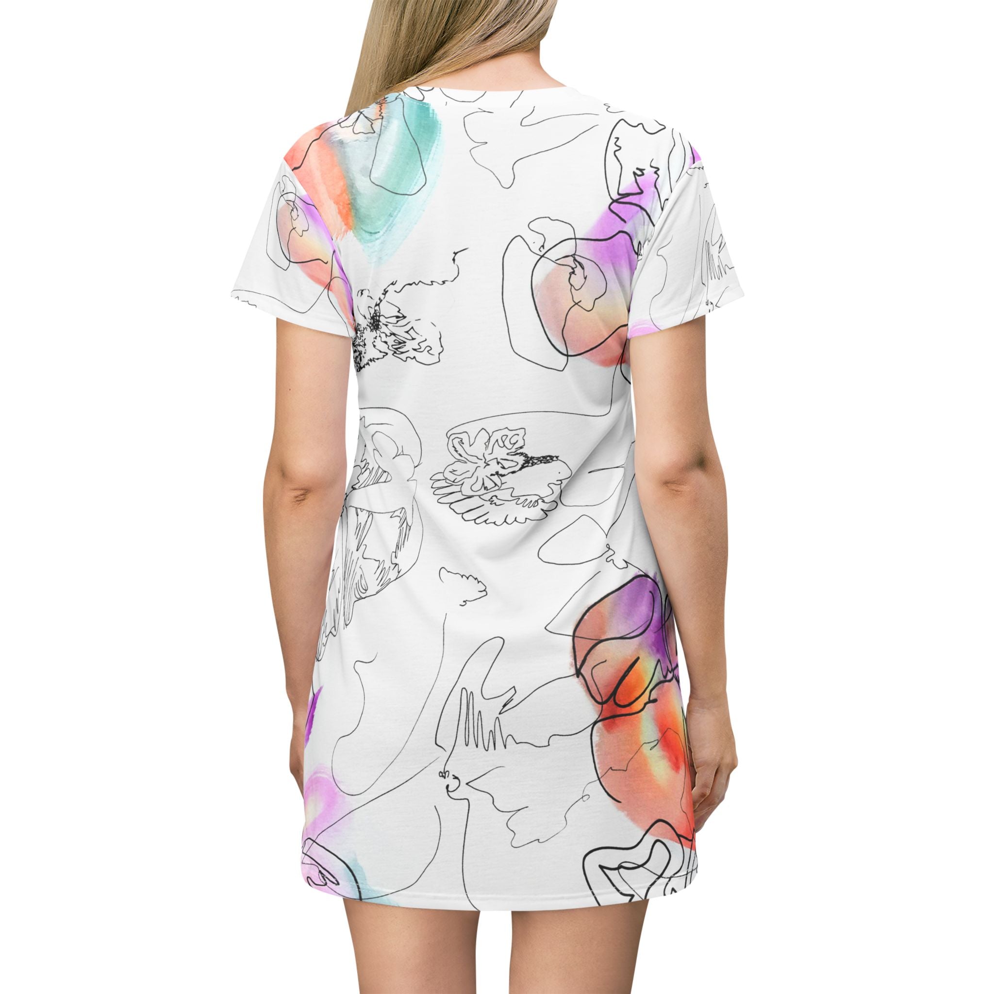 Daydream T-Shirt Dress (AOP)-4