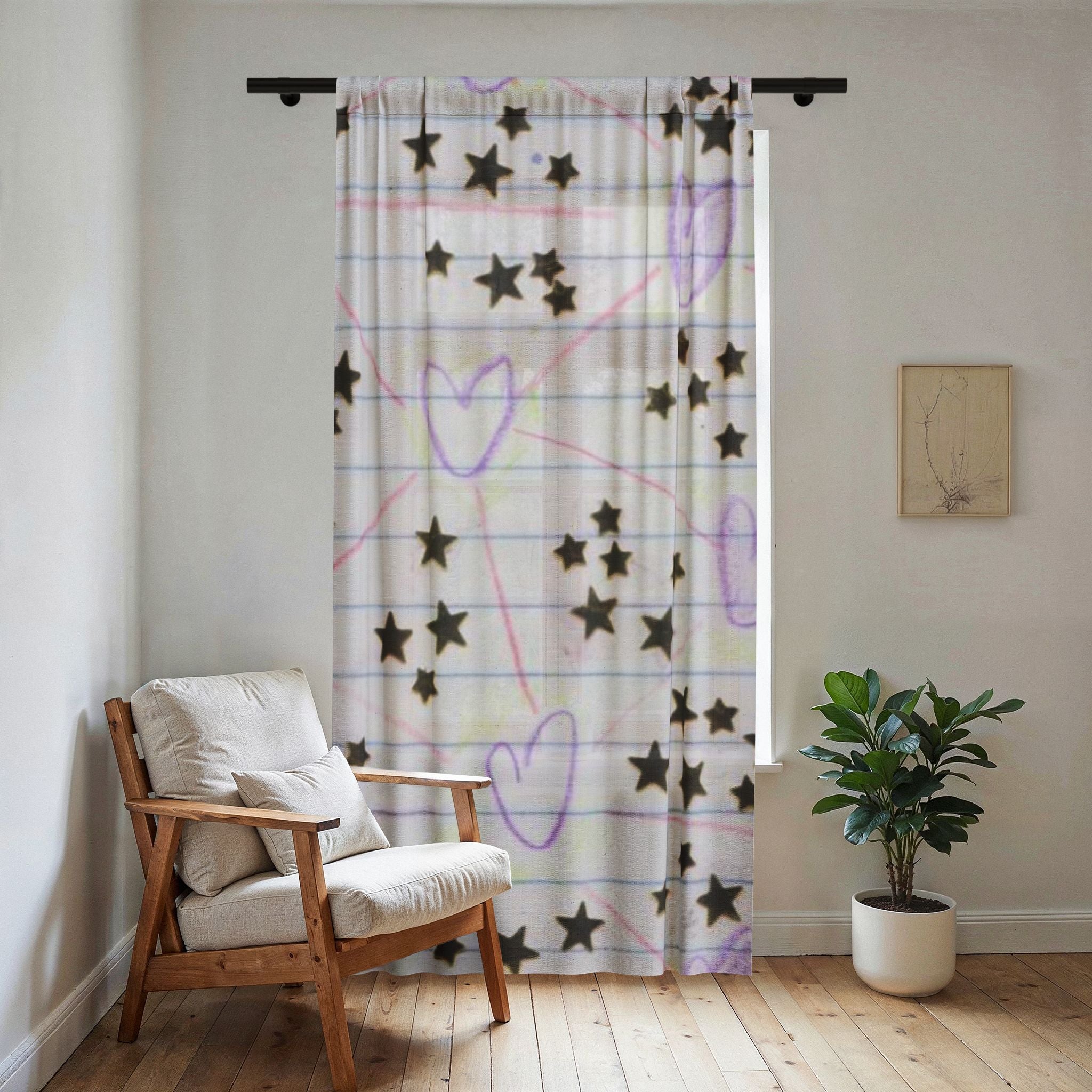 Dear Diary Sheer Window Curtain