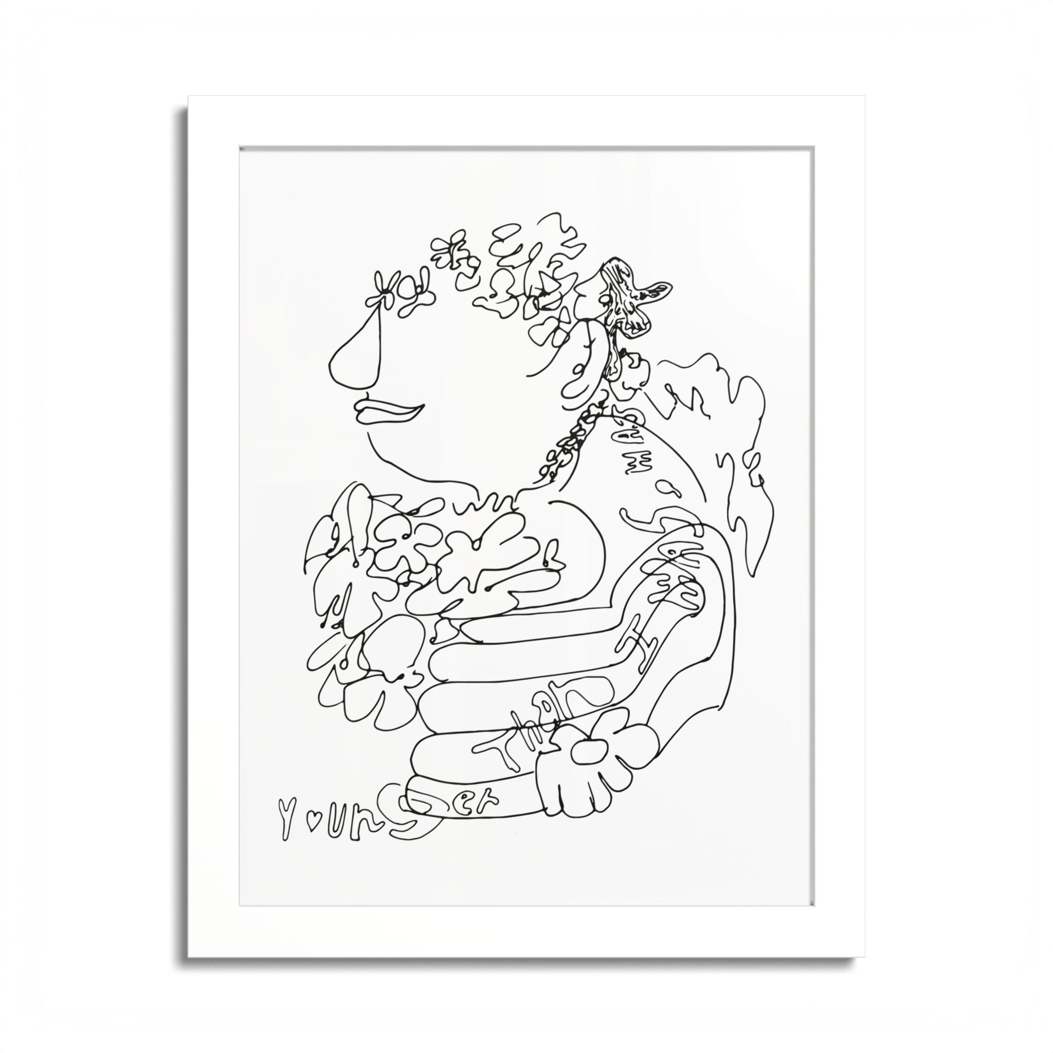 Oh to Be Young Again Colorable Framed Print-2