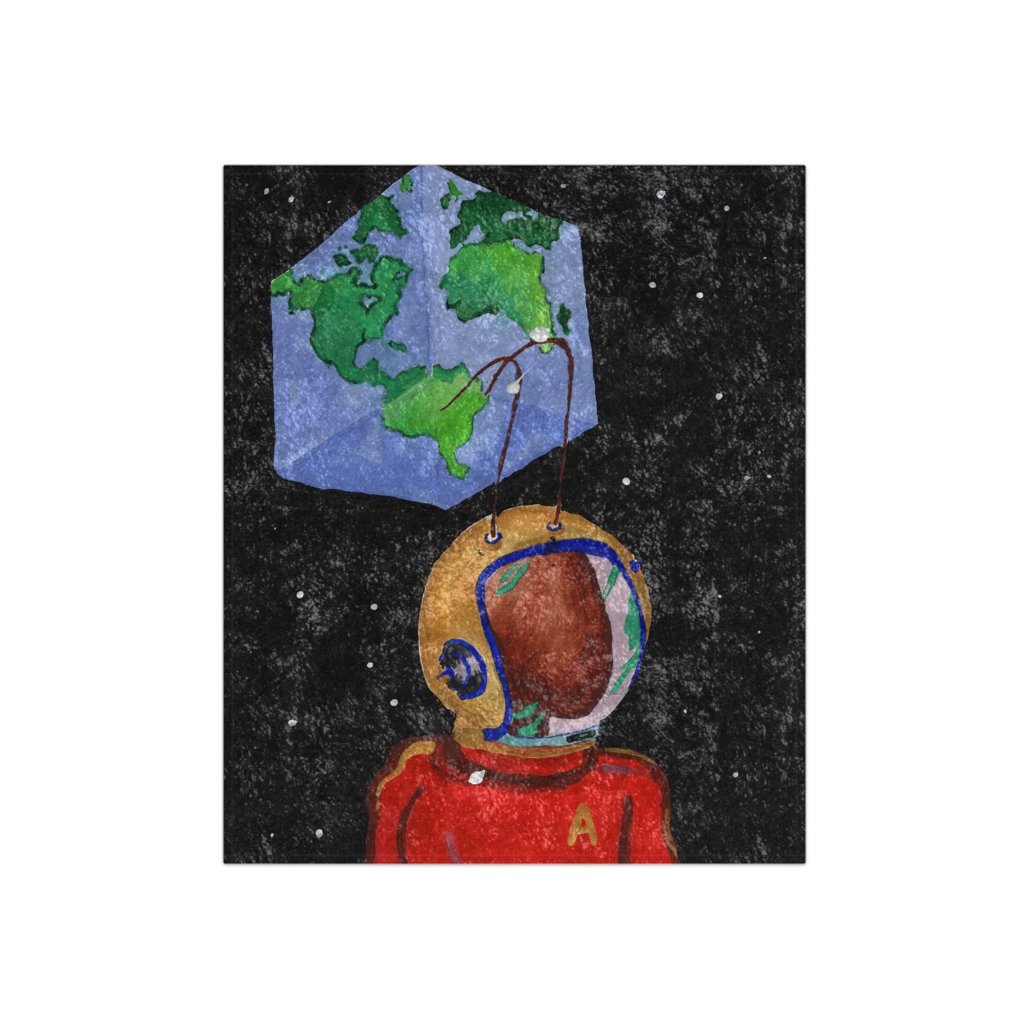 Space Ant Crushed Velvet Blanket-2