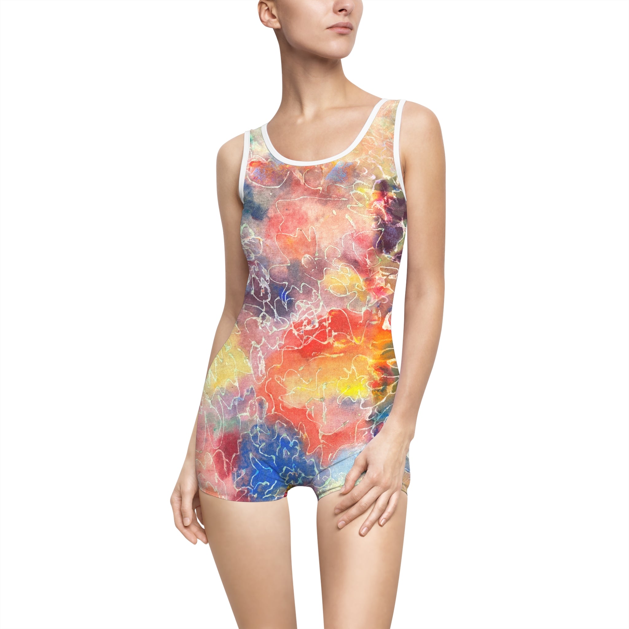 Rebirth Women's Vintage Swimsuit (AOP)