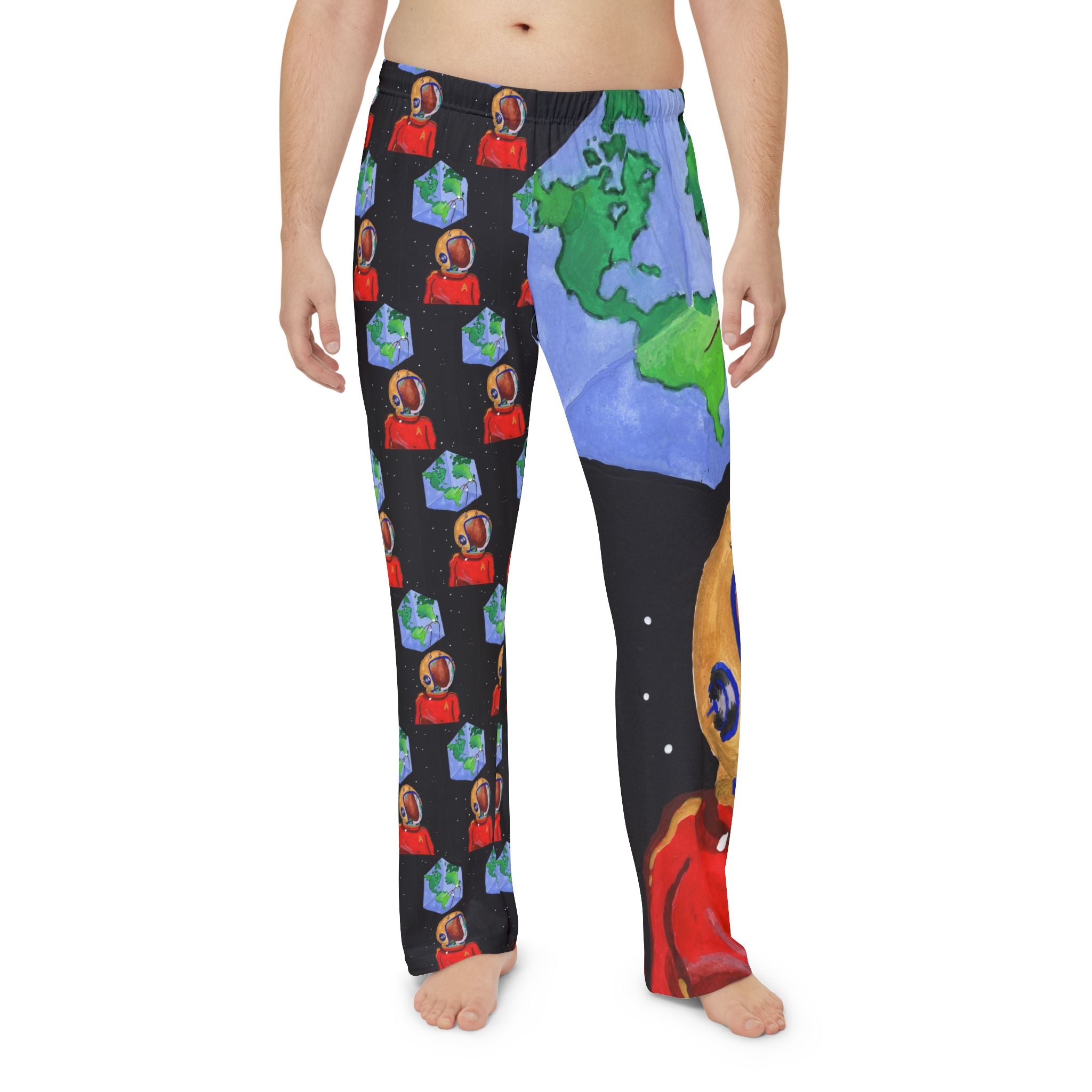 Space Ant Men's Pajama Pants (AOP)-3