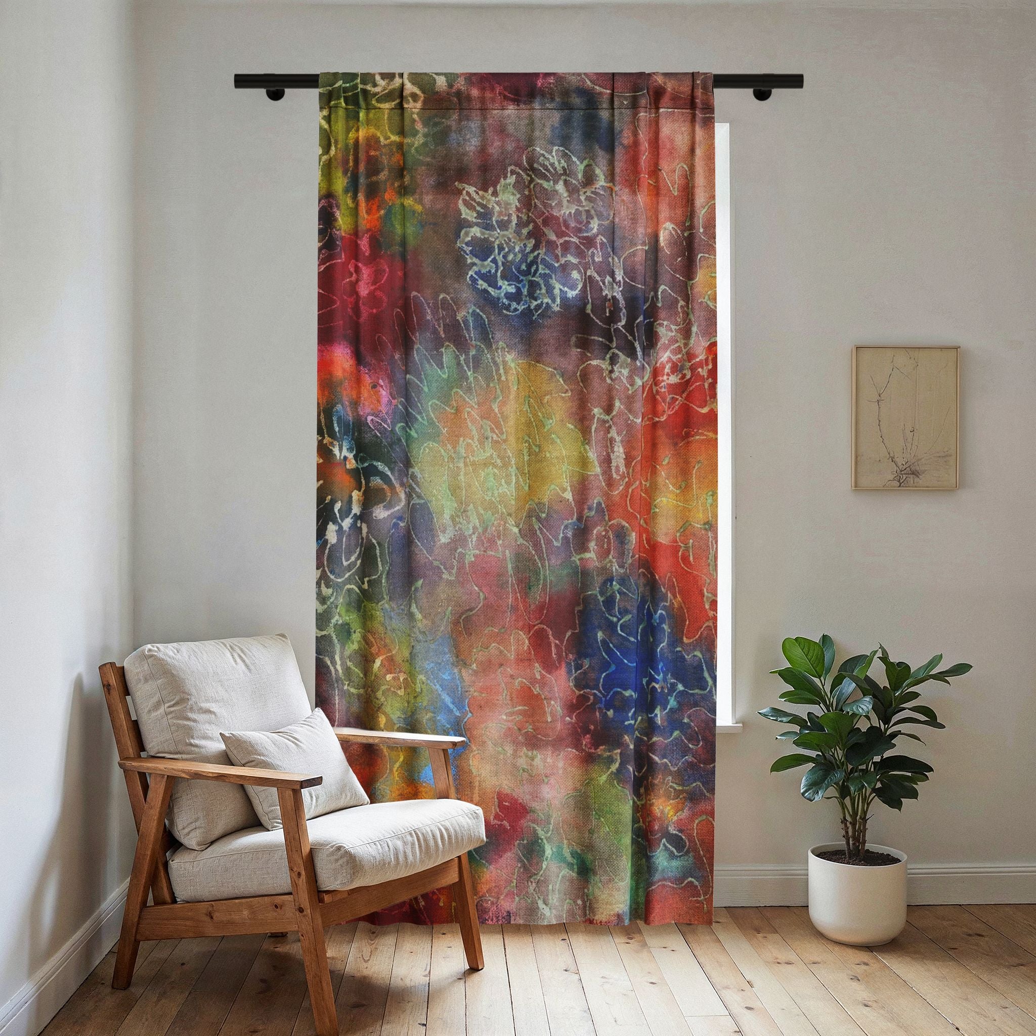Rebirth Sheer Window Curtain