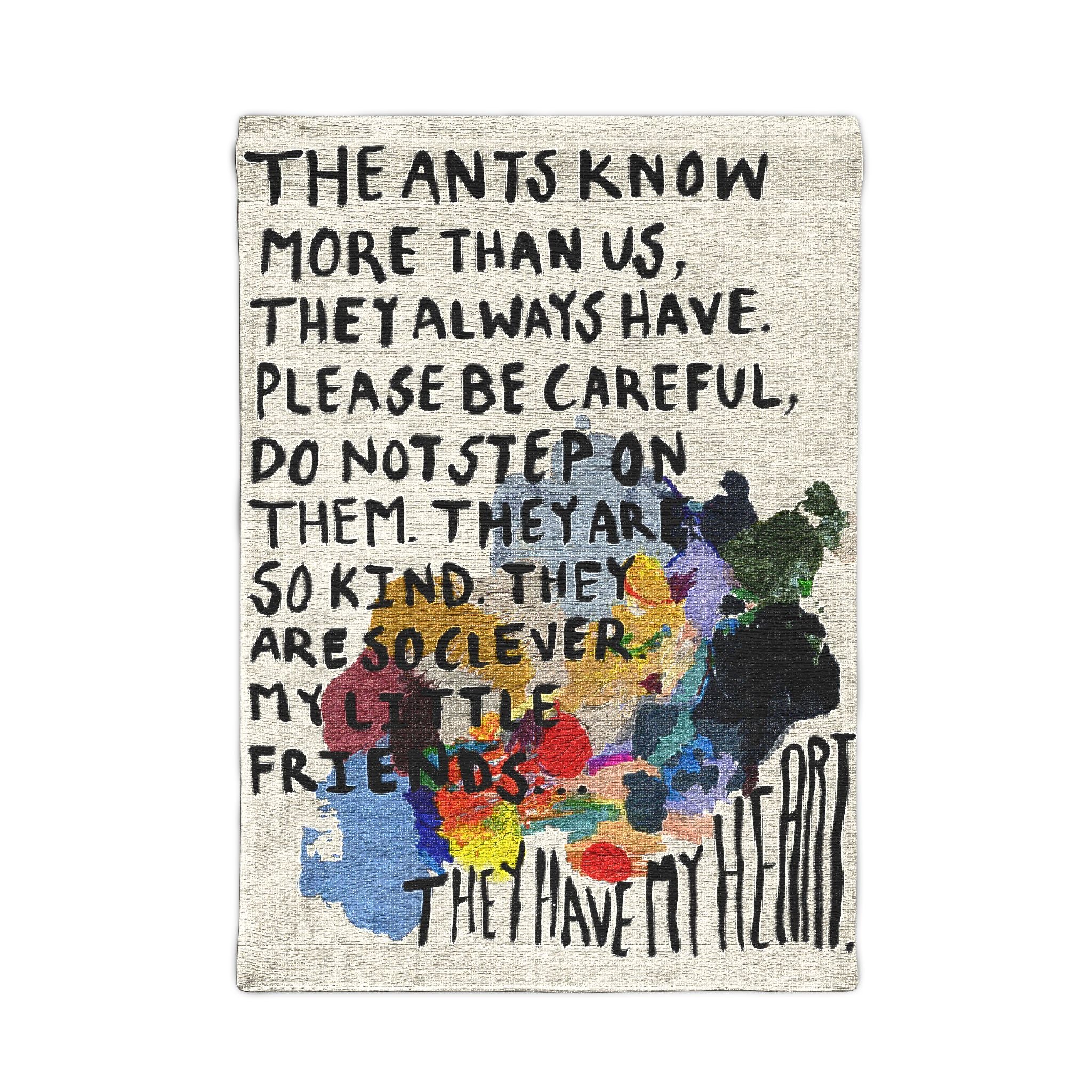 The Ants Know More Woven Wall Tapestry