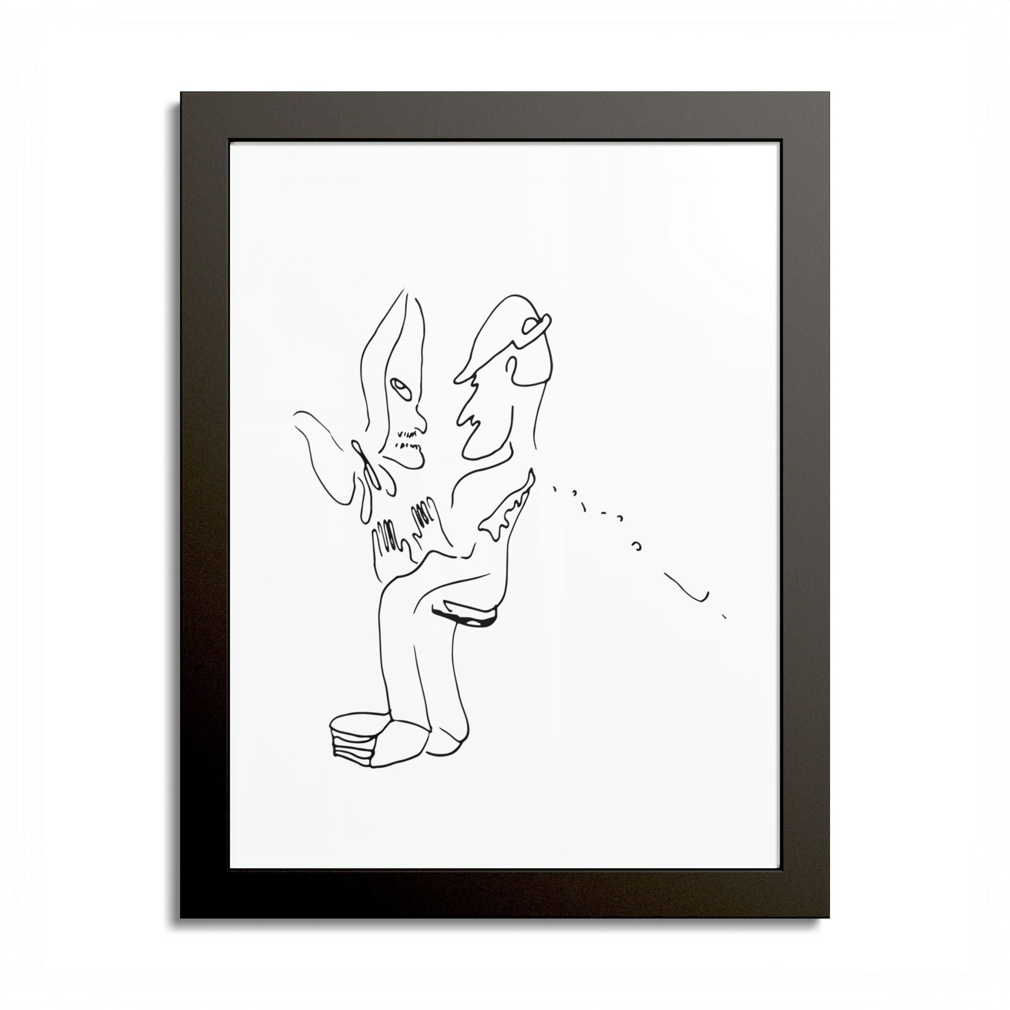 Light and Dark Colorable Framed Print-3