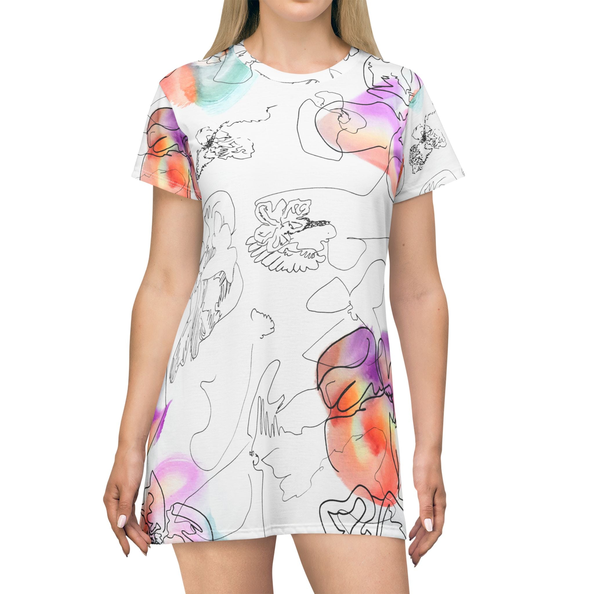 Daydream T-Shirt Dress (AOP)-3