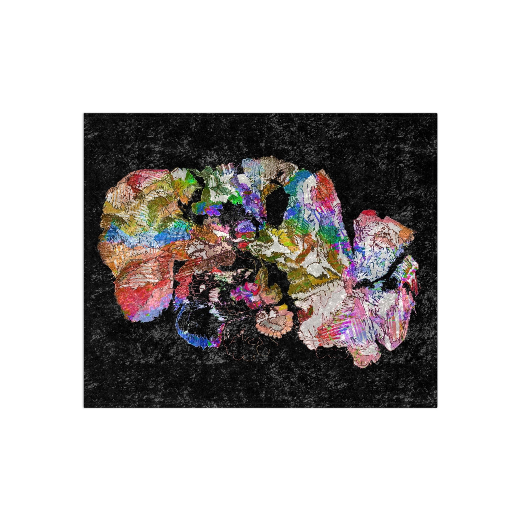 Goodnight Flora Crushed Velvet Blanket-2