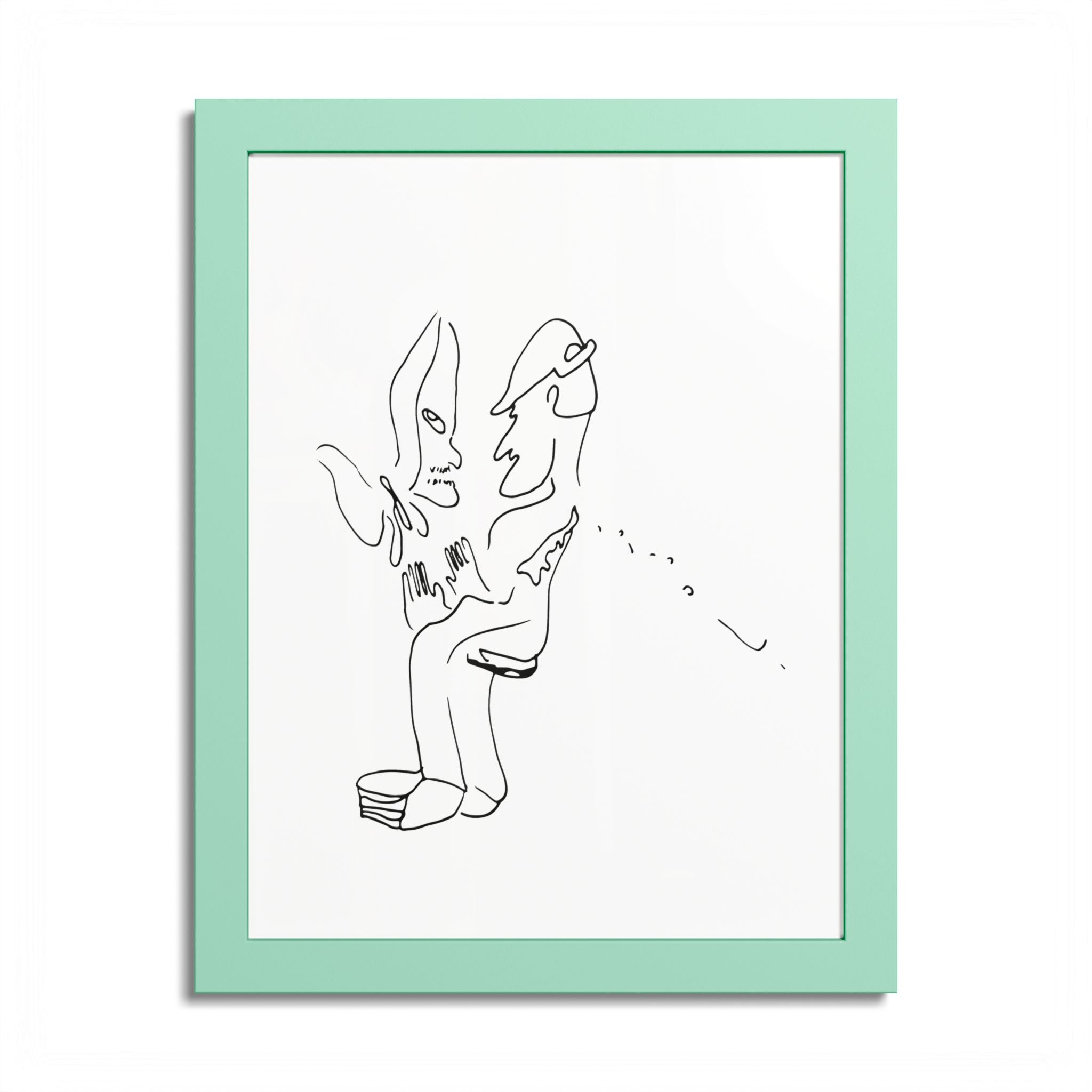 Light and Dark Colorable Framed Print-1